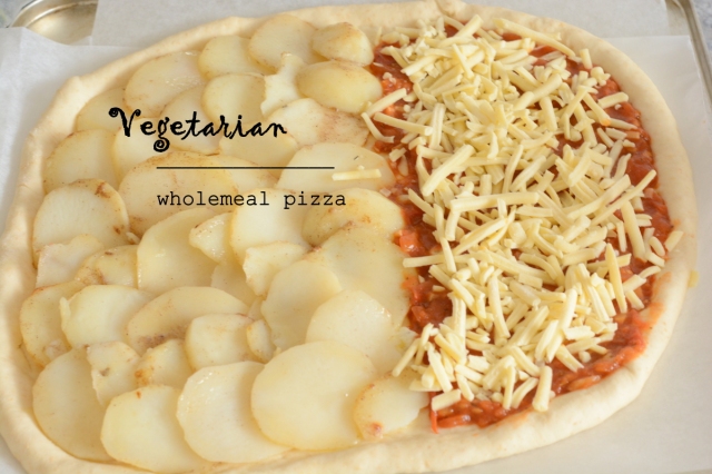 vegetarian wholemeal pizza 1