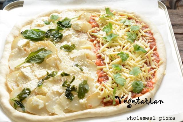 vegetarian wholemeal pizza 2